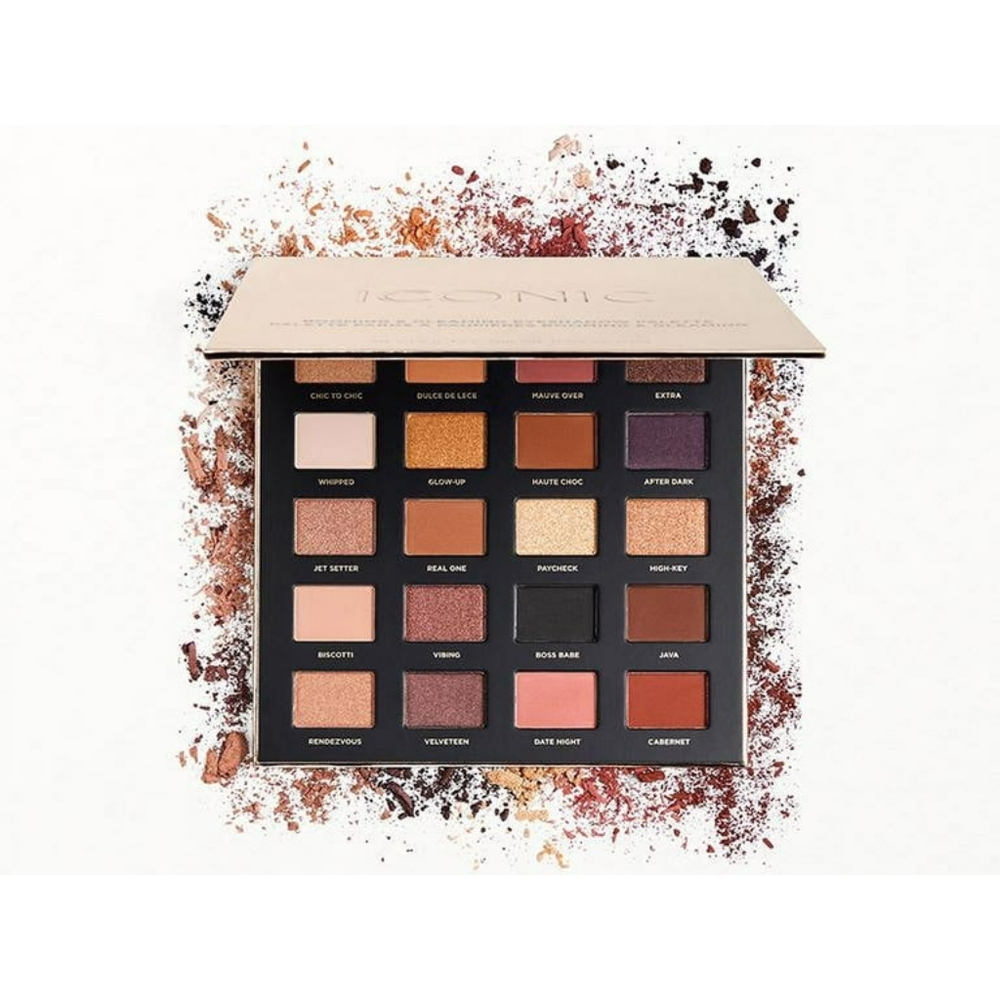 Iconic London BOOMING & GLEAMING EYESHADOW Palette 20 shades!!
